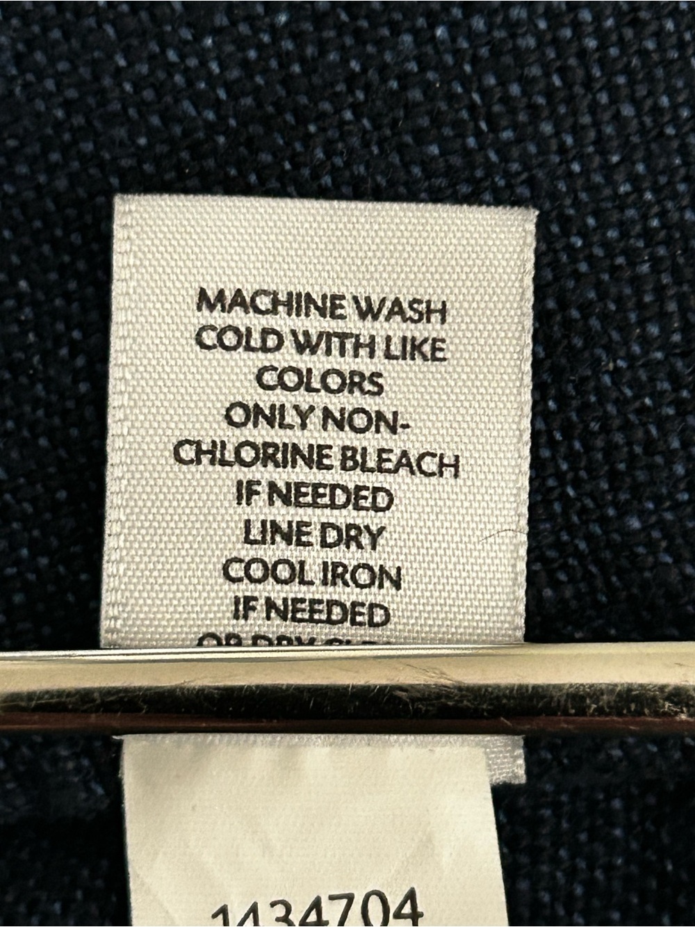 Pure J.Jill Linen Open Front Cardigan 100% Linen Blue Women's Size L Pockets - Picture 8 of 8